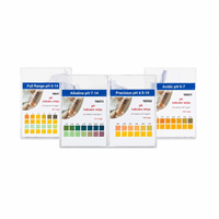 Bandelettes de test de pH universelles pour laboratoire, haute précision, gamme 0-14, 100 bandelettes, pour l'analyse de l'eau et du sol, vente en gros OEM professionnelle