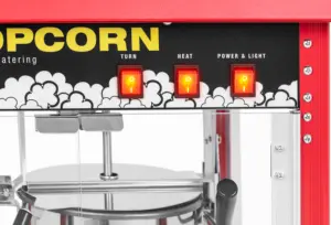 German Quality | CE Certified | Market Leading Price Carnival Retro Event Party Red Roof Stainless Steel 1495W Popcorn Machine