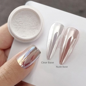 Pearl White Moonlight Nail Powder Polvo de cromo brillante súper suave con pigmentos de cuero Pigmento inorgánico - Product Image 4
