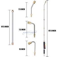 Amrobustes WK04, extension de nettoyeur haute pression, télescopique, pulvérisateur extensible, extension de pulvérisation, lance