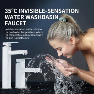 <span class=keywords><strong>Rubinetto</strong></span> da Bagno Intelligente in Acciaio Inox con Display Digitale della Temperatura, Nero, <span class=keywords><strong>Bianco</strong></span>, Oro, 11.5/7 Pollici, Prezzo all'Ingrosso - Product Image 2