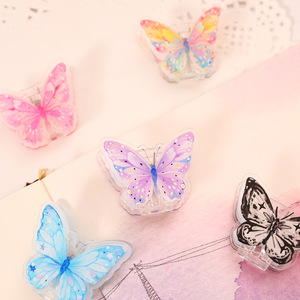 Clip para Notas con Forma de Mariposa, Diseño de Dibujos Animados, Duradero, de Plástico PP, Creativo, para Oficina, Venta al por Mayor - Product Image 1