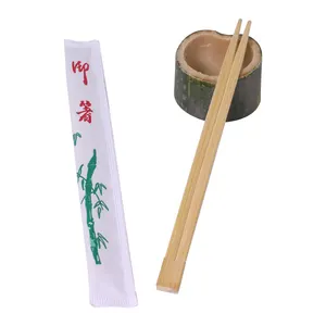 使い捨て竹箸卸売カスタム印刷ロゴバルクチョップスティック