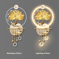 Arbre à argent, décoration murale TV, grille artistique, décoration intérieure, peintures, salon, gravure UV, peinture acrylique LED
