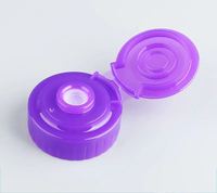 Capuchon à bec verseur en plastique blanc de 38 mm, capuchon à rabat avec valve en silicone pour bouteille en plastique à presser