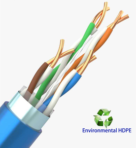 สายแลน FTP Cat6ความเร็วสูงทดสอบกลางแจ้ง305ม. สายสื่อสารประสิทธิภาพสูง
