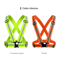 Gilet de sécurité réfléchissant orange haute visibilité respirant pour le contrôle du trafic