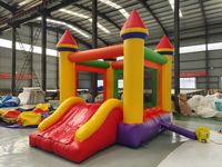 Château gonflable de qualité commerciale pour les événements de fête d'anniversaire en plein air - Matériel en PVC durable