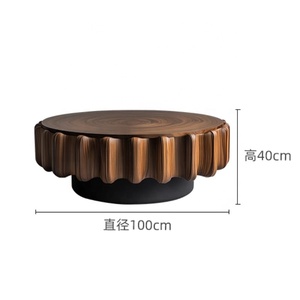 Ý Vòng Bằng Gỗ Bàn Cà Phê Cao Kết Thúc Hiện Đại Sáng Tạo Thiết Kế Nghệ Thuật Bảng Cho Căn Hộ Nhỏ Phòng Khách Độc Đáo Trang Trí Nội Thất - Product Image 6