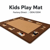 Meistverkaufter Niedlicher Hundemotiv-Kinderteppich Großer Waschbarer Welpen-Muster-Teppich Rutschfester Kinderzimmer-Bodenteppich für Babyzimmer-Dekoration