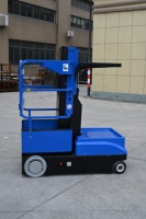 Chariot élévateur électrique autotracté pour entrepôt, à batterie lithium, pour allées étroites