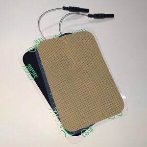 Surface Electrodes For <b>Physical</b> Therapy 6X9Cm Self Adhesive With Leads For Electrotherapy And Acupuncture Devices - Product Image 1
