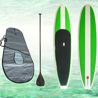 Planche de paddle gonflable de course en PVC imitation bois, bambou et fibre de carbone, avec pagaie et pompe réglables