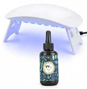 Kit de Resina UV TOYSRUNNER para Joyería DIY, Manualidades Hechas a Mano, Resina Epoxi Transparente de Curado Rápido, Moldes de Silicona para Colgantes y Pendientes - Product Image 4