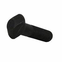 Boulons à tête hexagonale de qualité Hopper en acier au carbone zingué/oxdé noir M16 à M30 pour le fixation des revêtements de goulottes et des plaques d'impact