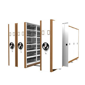 Estantería de Metal para biblioteca, mueble de oficina moderno, armario de archivo compacto movible, 6 estantes (se puede personalizar) 235mm - Product Image 5