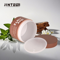 Vente en gros de pots en plastique PETG brun mat de luxe de 6 oz (200 ml) avec couvercle, parois épaisses, récipients de stockage pour café, beurre corporel, gommages