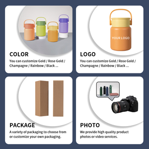 Houroffer โหลใส่อาหารสุญญากาศ16ออนซ์เก็บอุณหภูมิซุปปากกว้างสำหรับเด็กอาหารร้อนภาชนะใส่อาหารกลางวันทำจากสแตนเลสกันรั่ว - Product Image 2