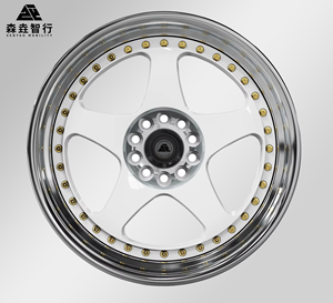 Velg Aluminium Forged SY Custom Luxury 2-Piece 18/19/20/21-Inch 5x114.3 Desain Deep Lip Brush Spoke - Product Image 1