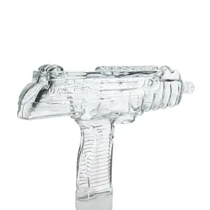 Gun shape1000ml-botella de vino de cristal, licor de vodka, whisky, con corcho, nuevo estilo