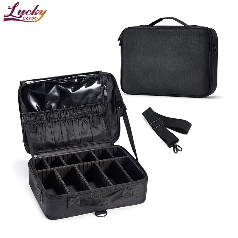 Large Makeup Bag Vanity Box Travel Cosmetic Case Makeup Organiser Bag Beauty Case Make Up Bag Hairdressing Tools Storage Box