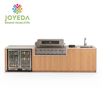 Appareils de cuisine en acier inoxydable au prix d'usine JOYEDA, cuisine extérieure avec armoires de cuisine extérieures en acier inoxydable 304