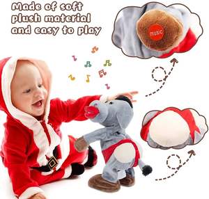 Burro de peluche de baile y canto personalizado, burro de peluche, juguetes interactivos de animales de peluche, juguetes de peluche eléctricos - Product Image 6