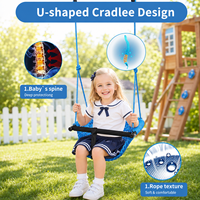 ROPECUBE Balançoire pour tout-petits et balançoire 2-en-1 pour bébé - Siège de balançoire à corde réglable pour enfants |    Balançoire de jardin durable pour bébés et tout-petits