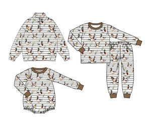 Conjuntos de Ropa para Niños al por Mayor, Conjunto de Pijama con Estampado de Patos Mallard para Niños Pequeños - Product Image 1