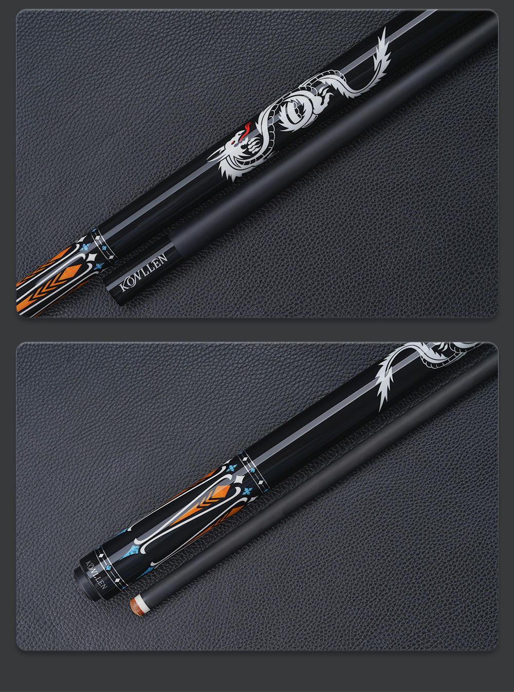 2025 KONLLEN LWビリヤードカーボンファイバープールキュースティック