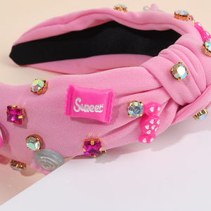 CN-Bandeau à strass scintillant en tissu avec nœud papillon, pour femmes et filles - Product Image 5