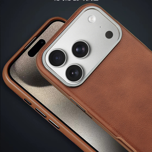 New PU Leather Magnetic Cell Phone <b>Case</b> for <b>iPhone</b> 17 <b>12</b> 13 Pro Max 14 15 16 Plus 17 Air Wireless Charging Protective Back Cover - Product Image 5