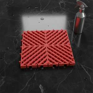 Dalles de sol en PVC modernes emboîtables et étanches pour garage de lavage de voitures, sans tranchage, auto-drainantes, pour salle de lavage de voitures, salon de beauté, atelier 4S - Product Image 1
