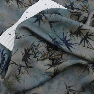 Premium Bambou Motif 100% Rayonne Jacquard Gaze <span class=keywords><strong>De</strong></span> <span class=keywords><strong>Chine</strong></span> Tissu <span class=keywords><strong>De</strong></span> Soie Imprimé Double Face pour Vêtements - Product Image 2