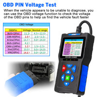 NUEVO Escáner Automotriz JFIND JF700 PRO con Funciones OBD2 Completas, Herramienta de Diagnóstico para Automóviles con Probador de Batería de 12V 2 en 1