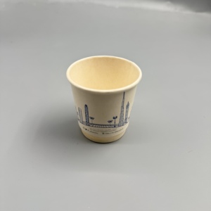 แก้วกาแฟกระดาษคราฟท์แบบใช้แล้วทิ้ง ผนังเดี่ยว/สองชั้น พิมพ์โลโก้ได้ ปลอดภัยสำหรับอาหาร ใช้สำหรับเครื่องดื่มร้อน ซื้อกลับบ้าน ใช้ในร้านกาแฟ - Product Image 2