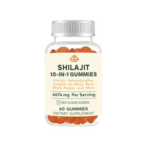 Gomitas de Shilajit con Ashwagandha y Dongkai Ali para Adultos, Energía, Vitalidad, Resistencia, Rendimiento Óptimo, Sin Azúcar Añadido, 60 Gomitas - Product Image 1