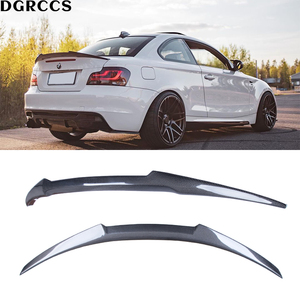 For 1 Series E82 Coupe Sedan M4 Style Carbon Fiber <b>Rear</b> <b>Spoiler</b> Trunk Wing 2007-2013 Carbon Fiber - Product Image 1