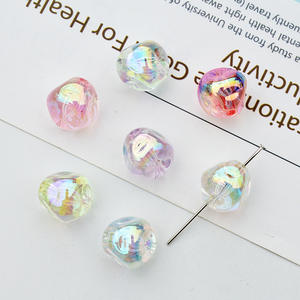 2025 DIY UV-Coated Transparent Irregular-Shaped FIG <b>Beads</b> Lucite Handmade Accessories Bracelets Mobile Acrylic <b>Plastic</b> Lucite - Product Image 4