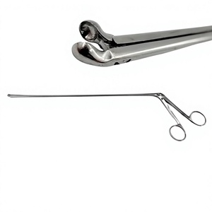 Pince à larynx droite Jackson à coupe de 4 mm, 13-5/8 pouces, instrument chirurgical ORL pour laryngoscopie de la gorge par Vaslcare - Product Image 1