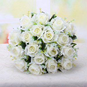 Ramo de rosas artificiales económicas de 18 cabezas para la <span class=keywords><strong>novia</strong></span> para Pascua Navidad y ocasiones de regreso a la escuela - Product Image 4