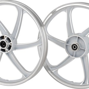 Jantes en alliage d'aluminium forgé de style « Future Star » à 6 branches de 17 pouces, directement de l'usine (disque avant, tambour arrière). - Product Image 5