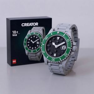 Série <span class=keywords><strong>Royale</strong></span> : Modèle de montre en blocs de construction en plastique, tendance, éducatif, petit jouet, cadeau, ornement, blocs de jeu, animaux, nature - Product Image 2