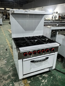 Cocina Profesional de Gas de Acero Inoxidable con 6 Quemadores y Horno para Hoteles y Restaurantes, Alta Productividad - Product Image 4