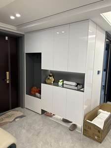 הנמכרים ביותר-חומרים ידידותיים לסביבה להתאמה אישית עץ מלא עכשווי וילה ארון מתלה ארון עבור זכוכית סלון זכוכית סלון - Product Image 4