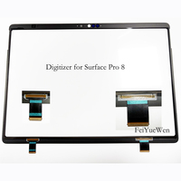Verre de numériseur tactile pour Microsoft Surface Pro 7 7+ 8 X 1866 1960 1961 1982 1983 1876 2010 Pièce de rechange pour ordinateur portable