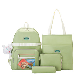 Guiyubag Pink <b>Backpack</b> 15 Inches <b>Lightweight</b> School Bag For Girls Campus Study <b>Backpack</b> With Zipper Pocket And Detachable Strap - Product Image 5