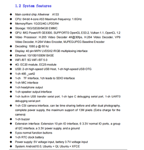 HelperBoard A133 LPDDR4 1.<span class=keywords><strong>5</strong></span>กิกะเฮิร์ตซ์สนับสนุน I2C,Spi,Lvds,Mipi,Rgb <span class=keywords><strong>5</strong></span>/7/10นิ้ว - Product Image 3