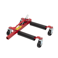 Ensemble de 4 chariots de déplacement de voiture manuels, cric de positionnement mécanique pour garage et parking, outil de déplacement de véhicule