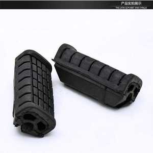 Almohadillas de goma para pedal delantero de motocicleta Qingqi Suzuki QS110 A C, para reparación y reemplazo, par negro - Product Image 4